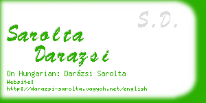 sarolta darazsi business card