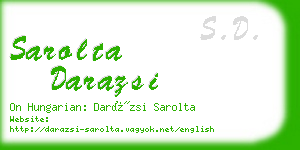 sarolta darazsi business card